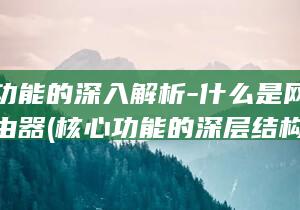 核心功能的深入解析-什么是网络中的路由器 (核心功能的深层结构是)